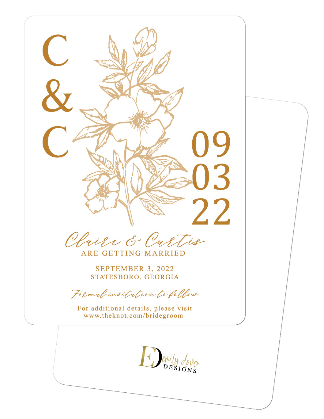 Botanical Rehearsal Dinner Invitation