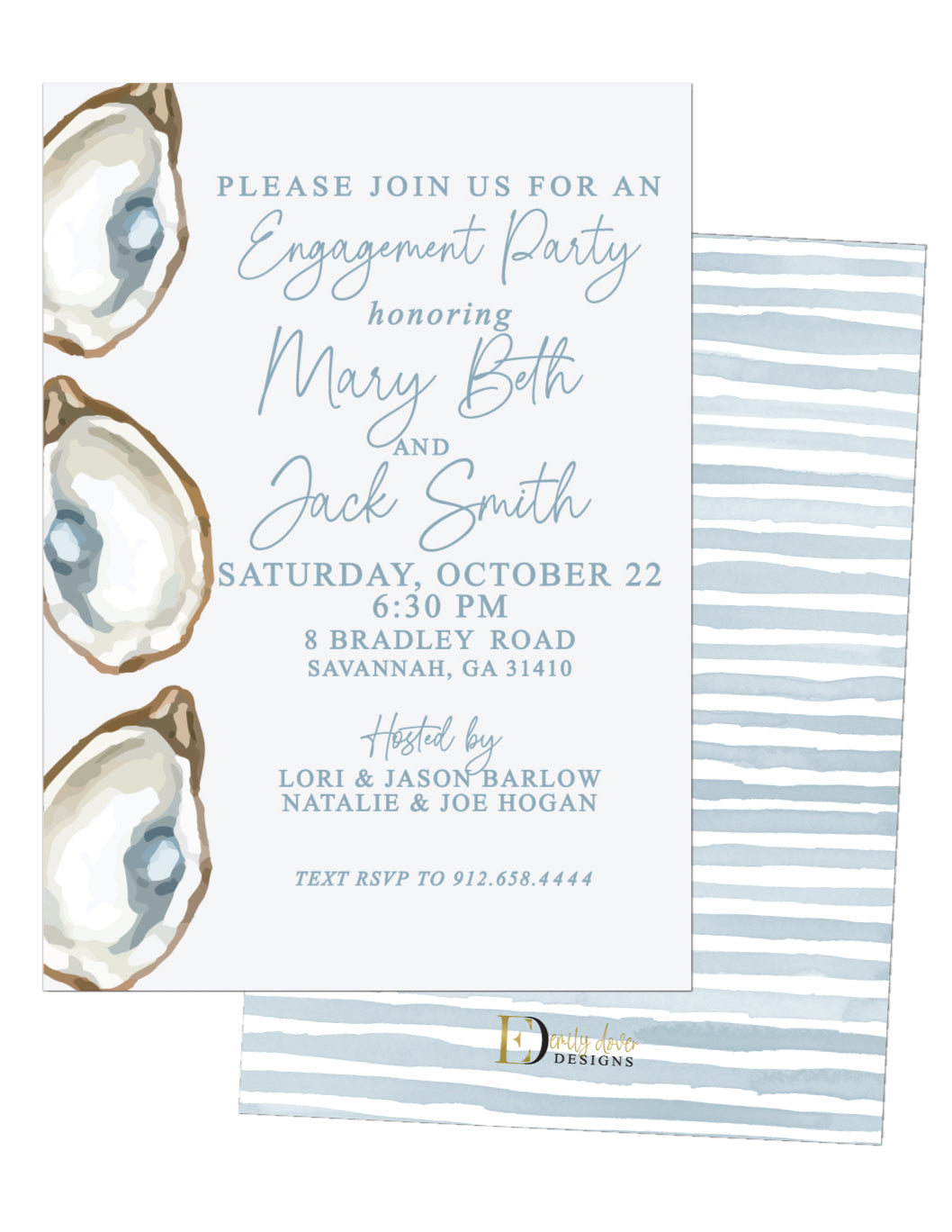 Oyster Engagement Party Invitation