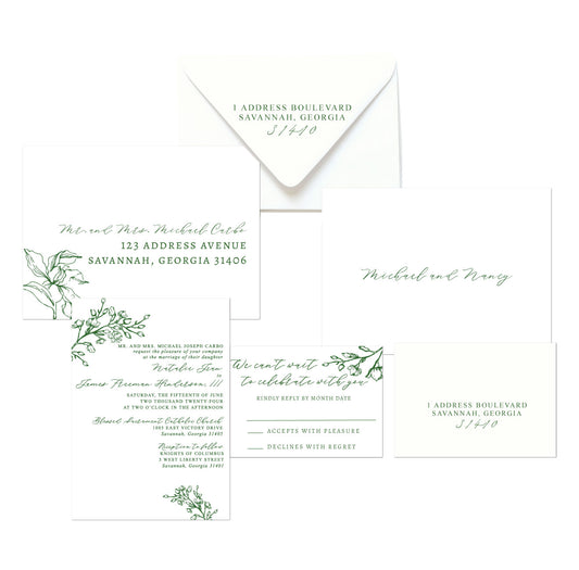 Botanical Wedding Invitation