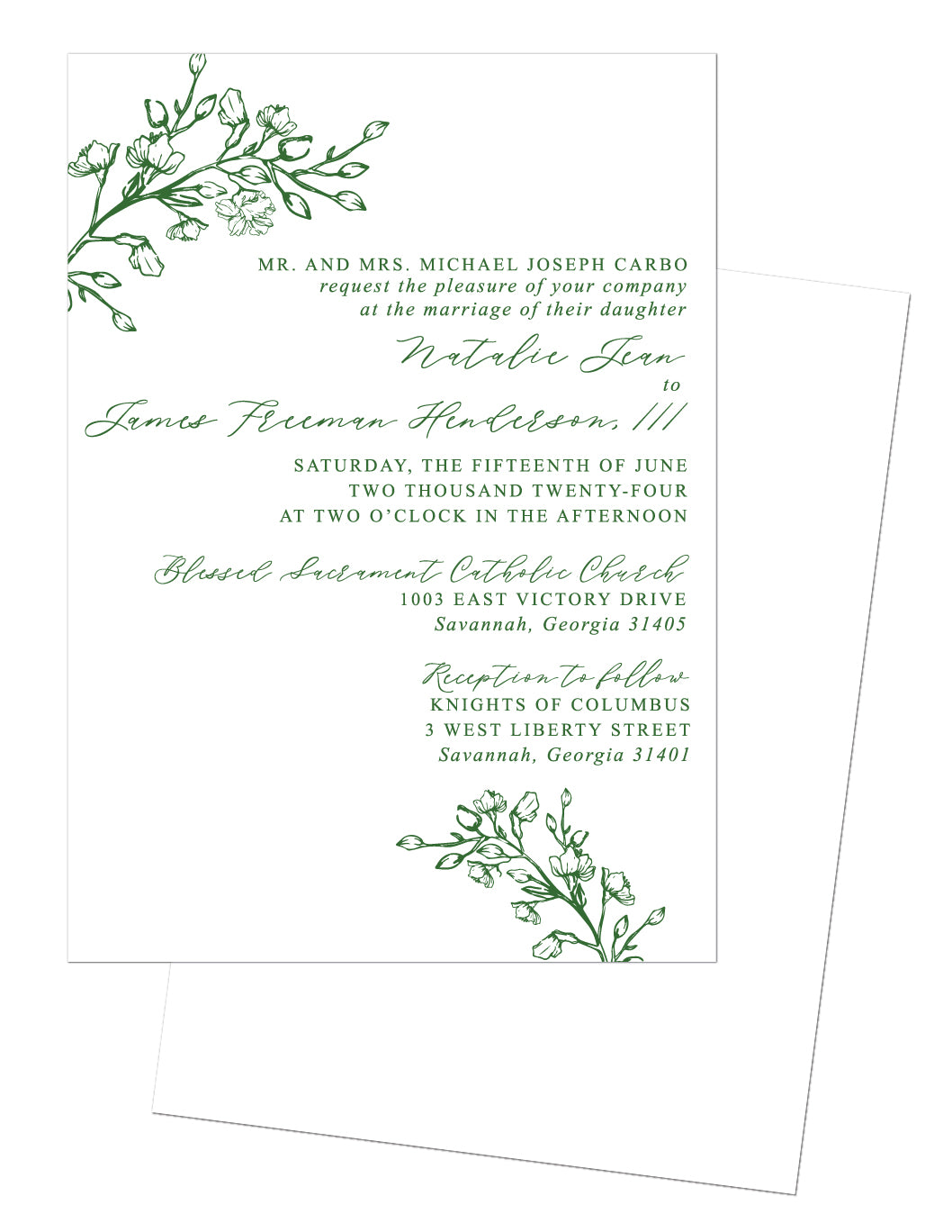 Botanical Wedding Invitation