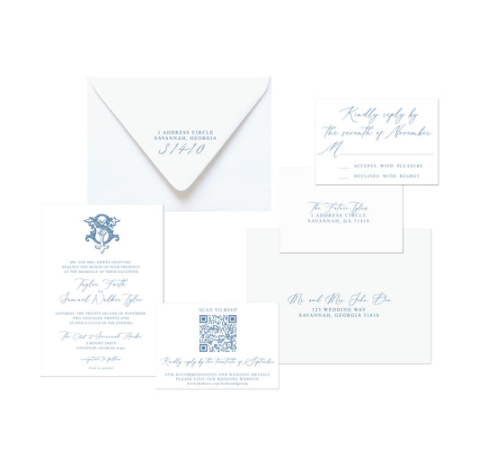 Monogram Wedding Invitation
