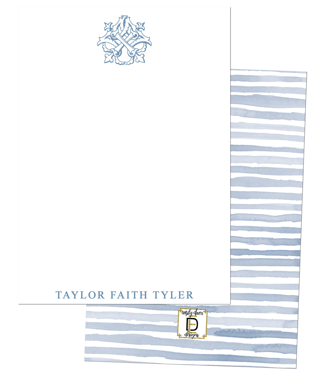 Delettre Monogram Notecards