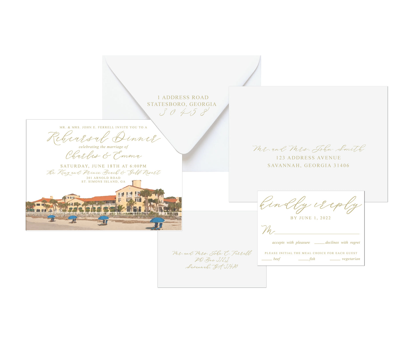 Venue Rehearsal Dinner Invitation