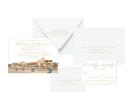Venue Rehearsal Dinner Invitation