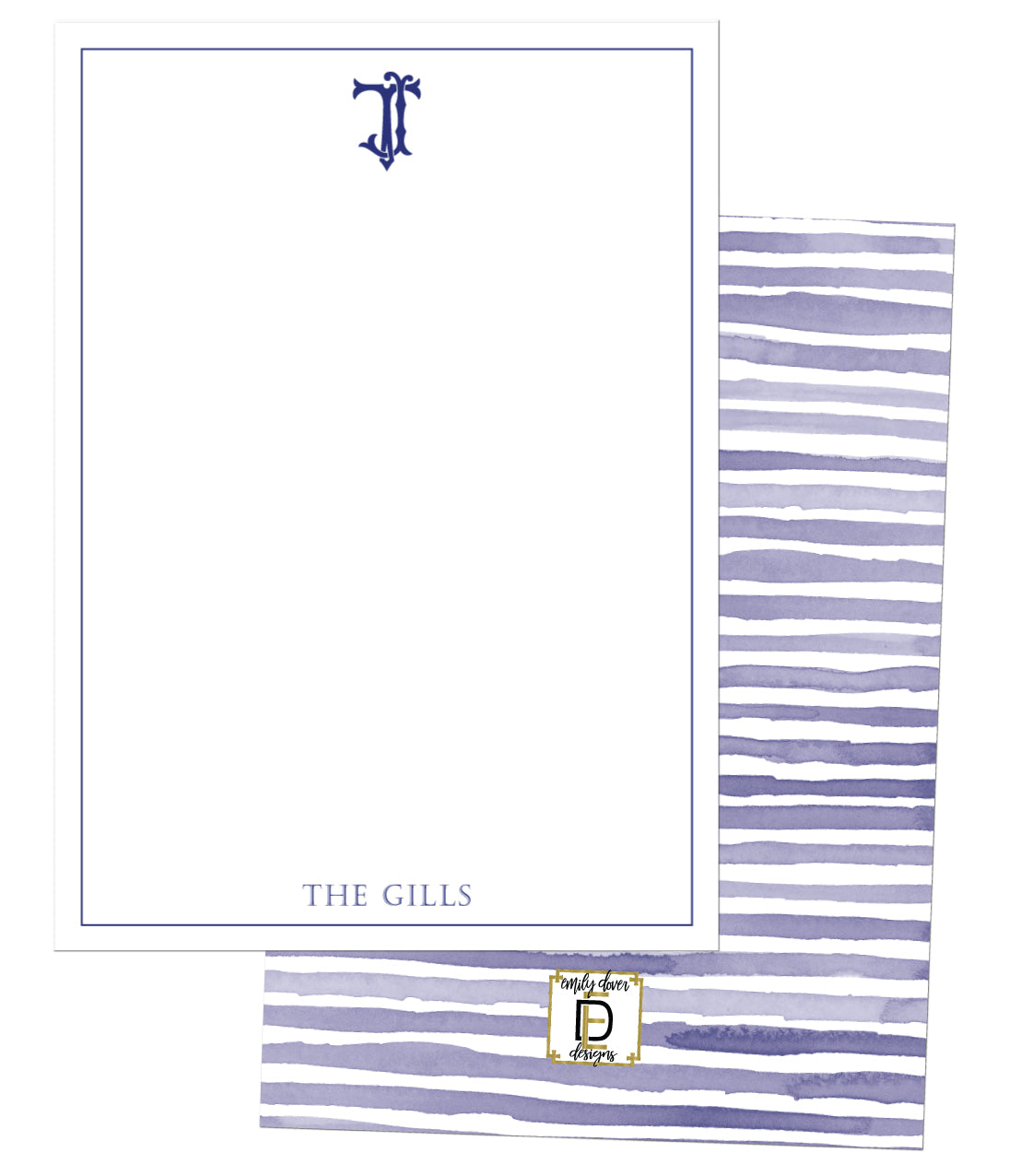 Monogram Notecards
