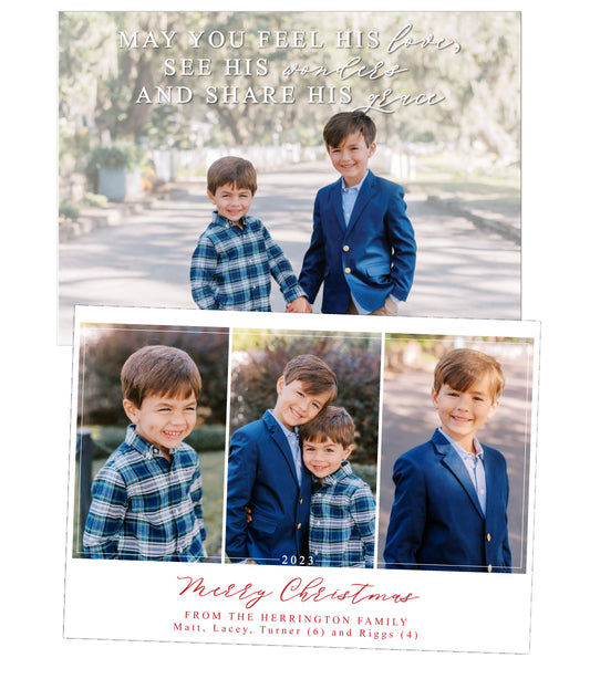 Script Christmas Card