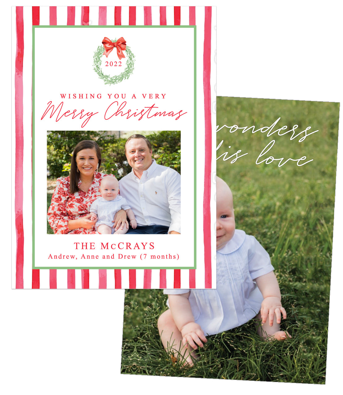 Candy Cane Christmas Card