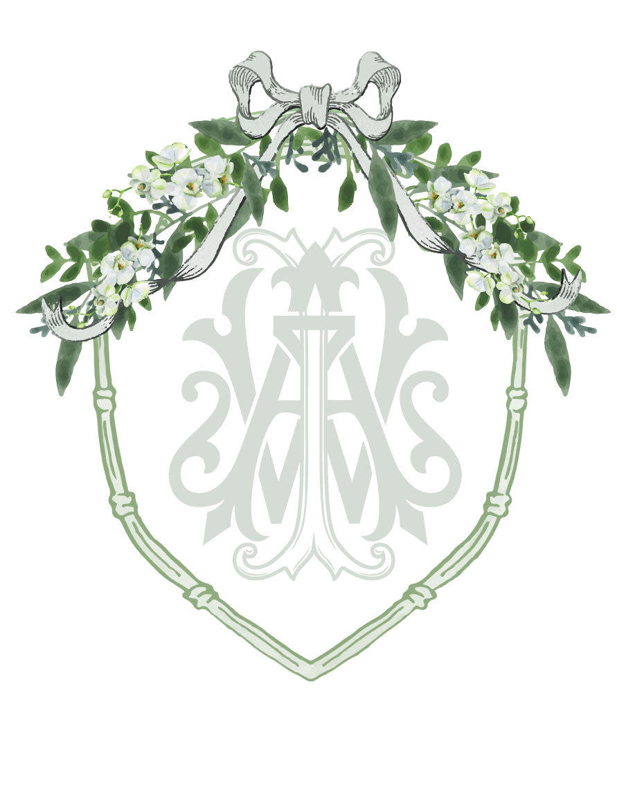 Custom Monogram Crest Deposit