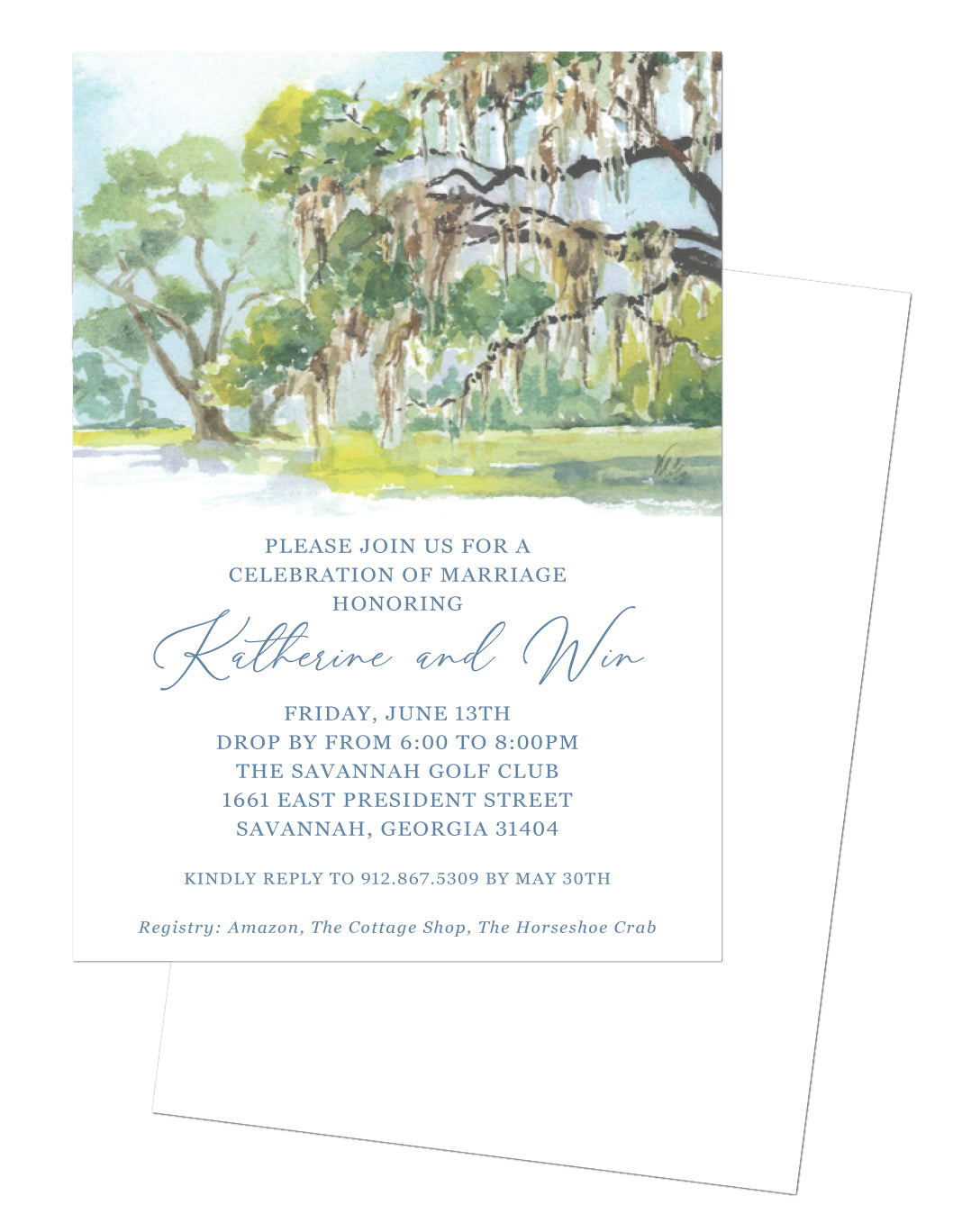 Live Oak Wedding Invitation