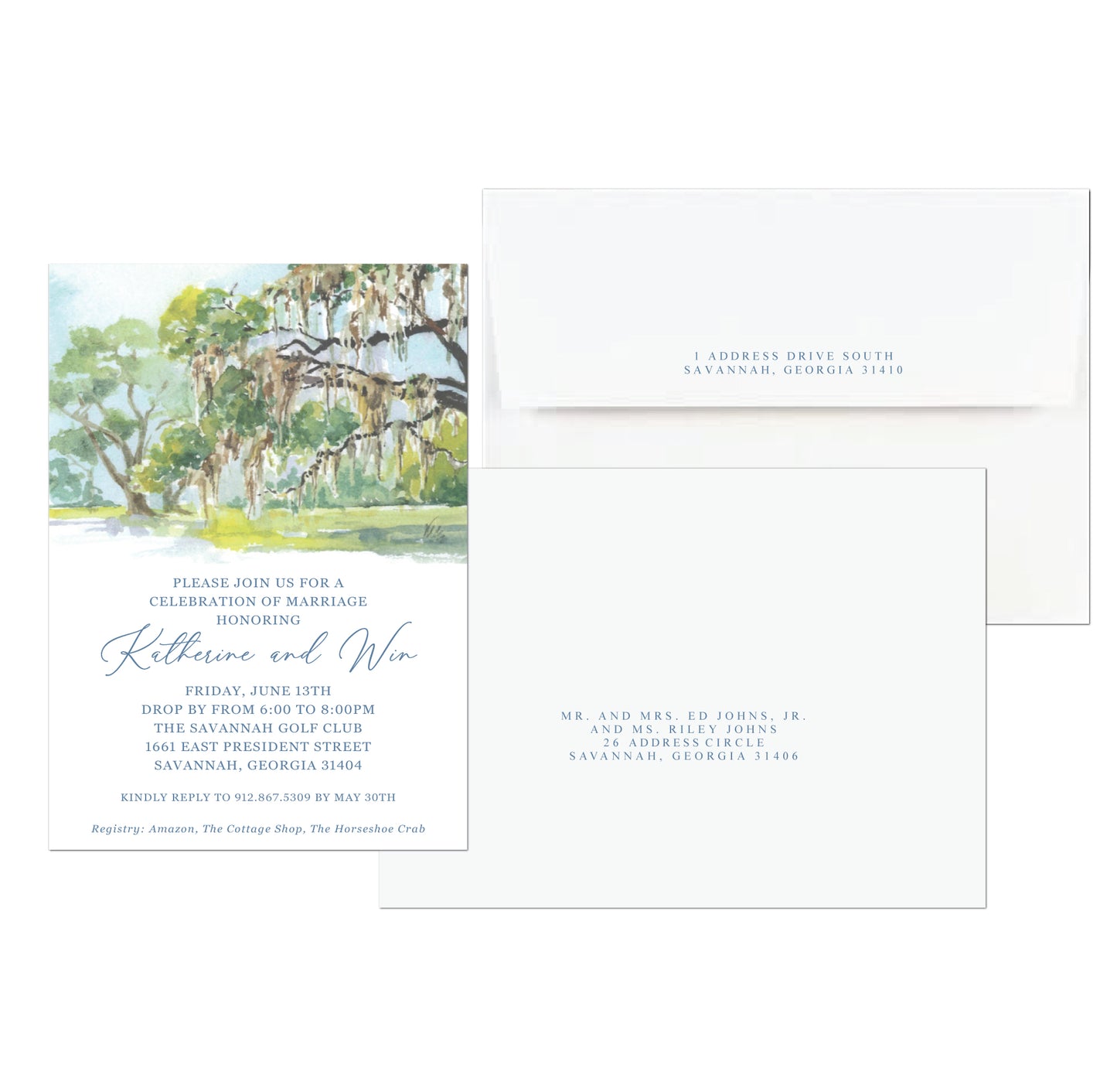 Live Oak Wedding Invitation