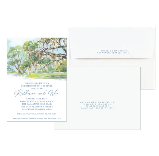 Live Oak Wedding Invitation