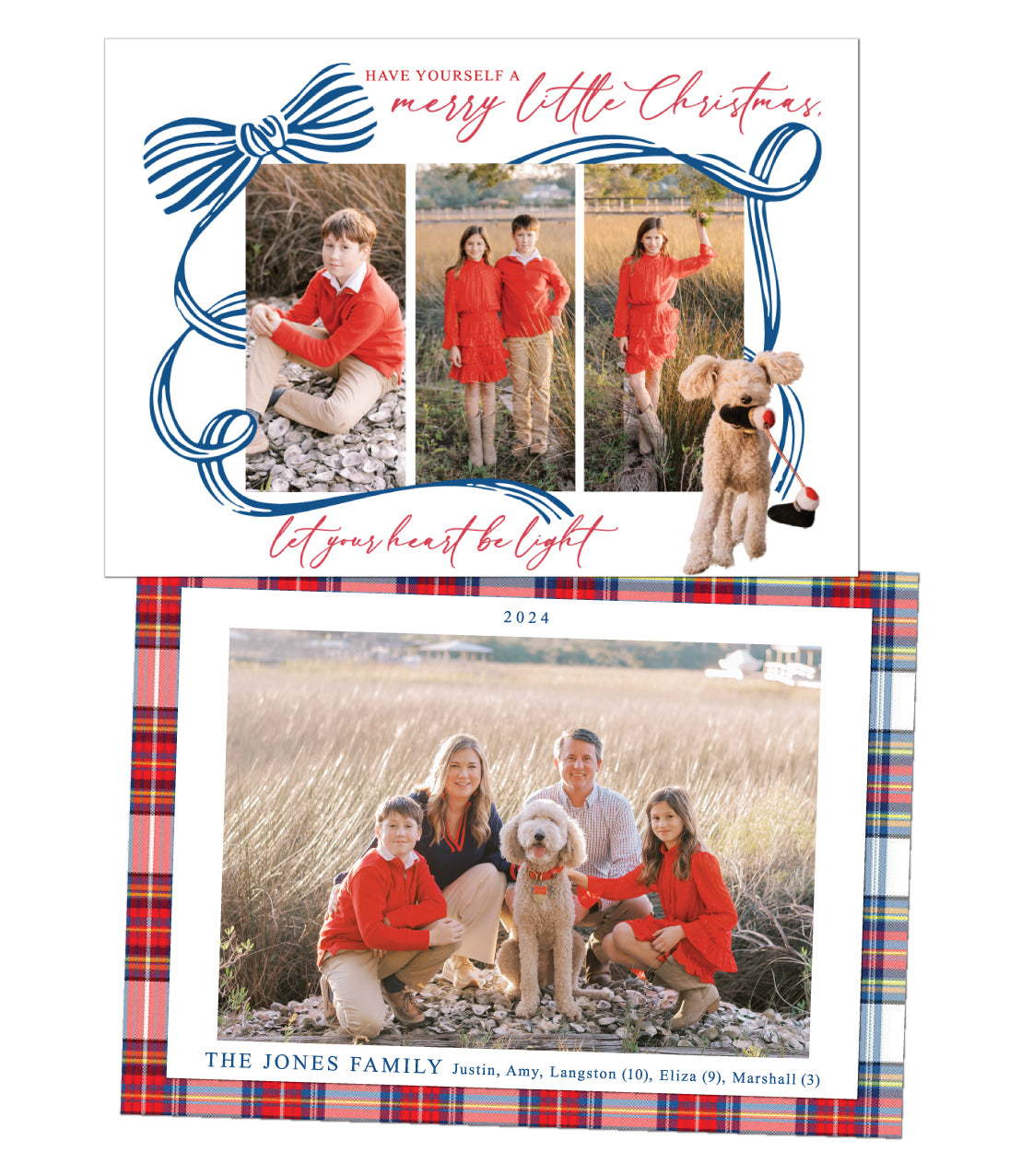 Ribbon Christmas Card