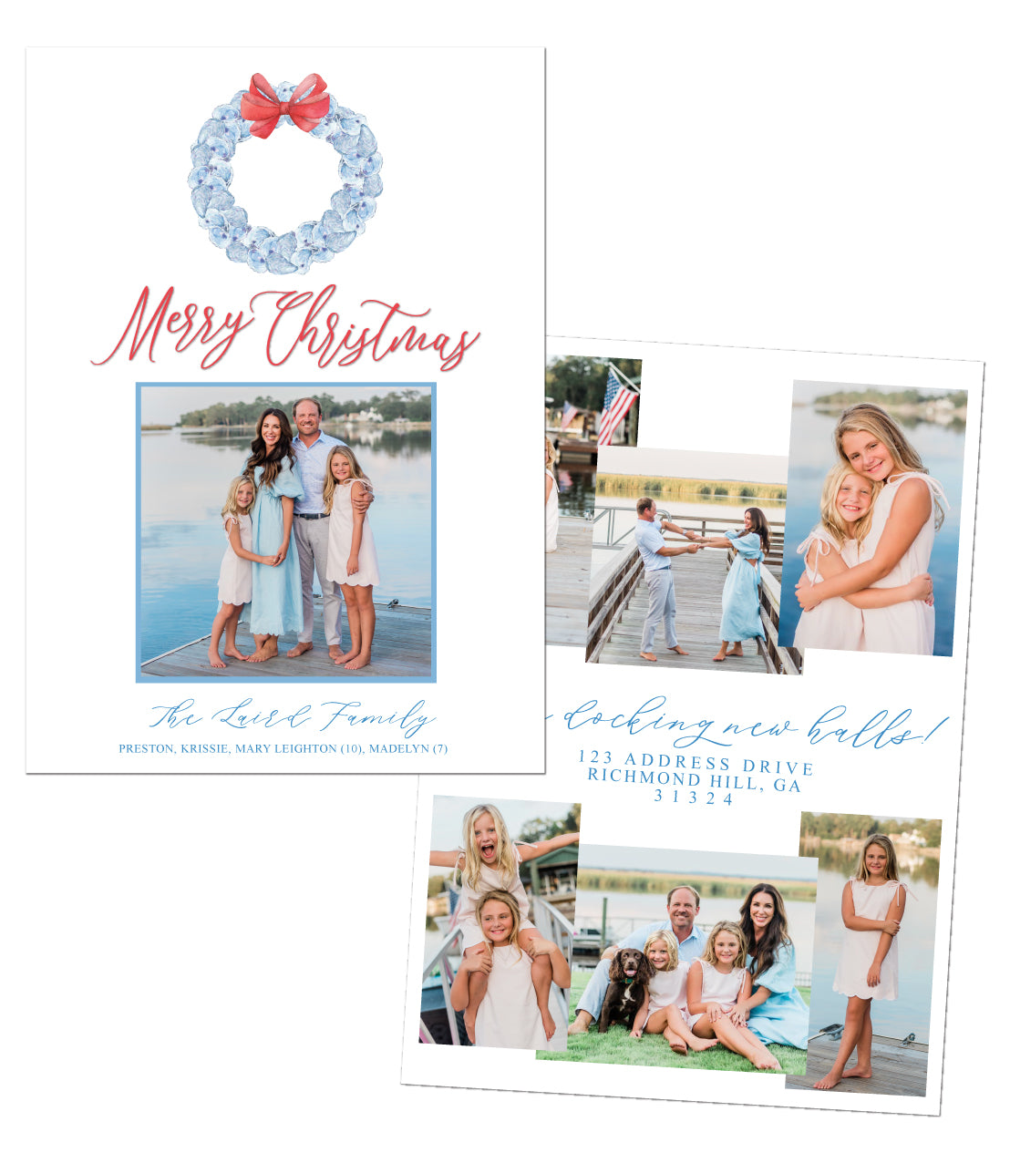 Oyster Wreath Christmas Card