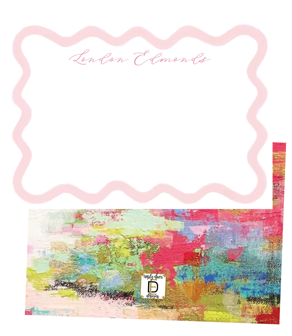 Wavey Abstract Notecards