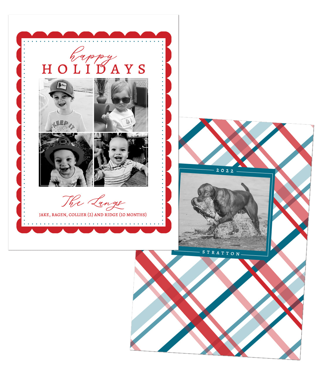 Scalloped Frame Christmas Card