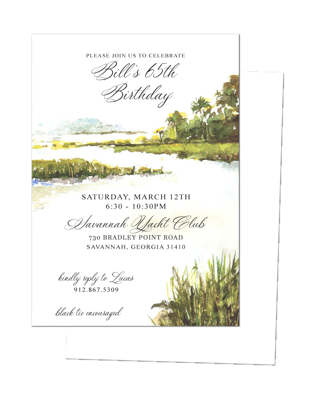 🌿Marsh Birthday Invitation