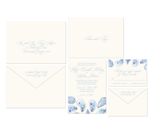 Oyster Wedding Invitation