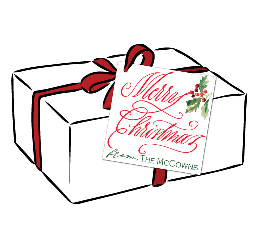 Mistletoe Christmas Gift Tags