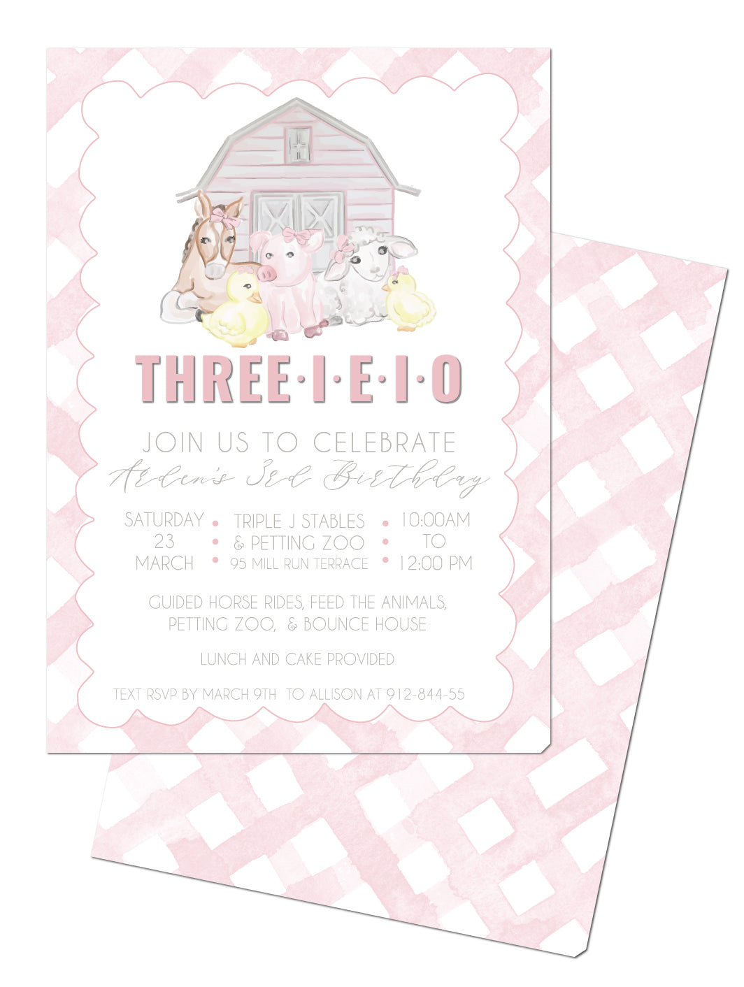 🐷Barnyard Birthday Invitation