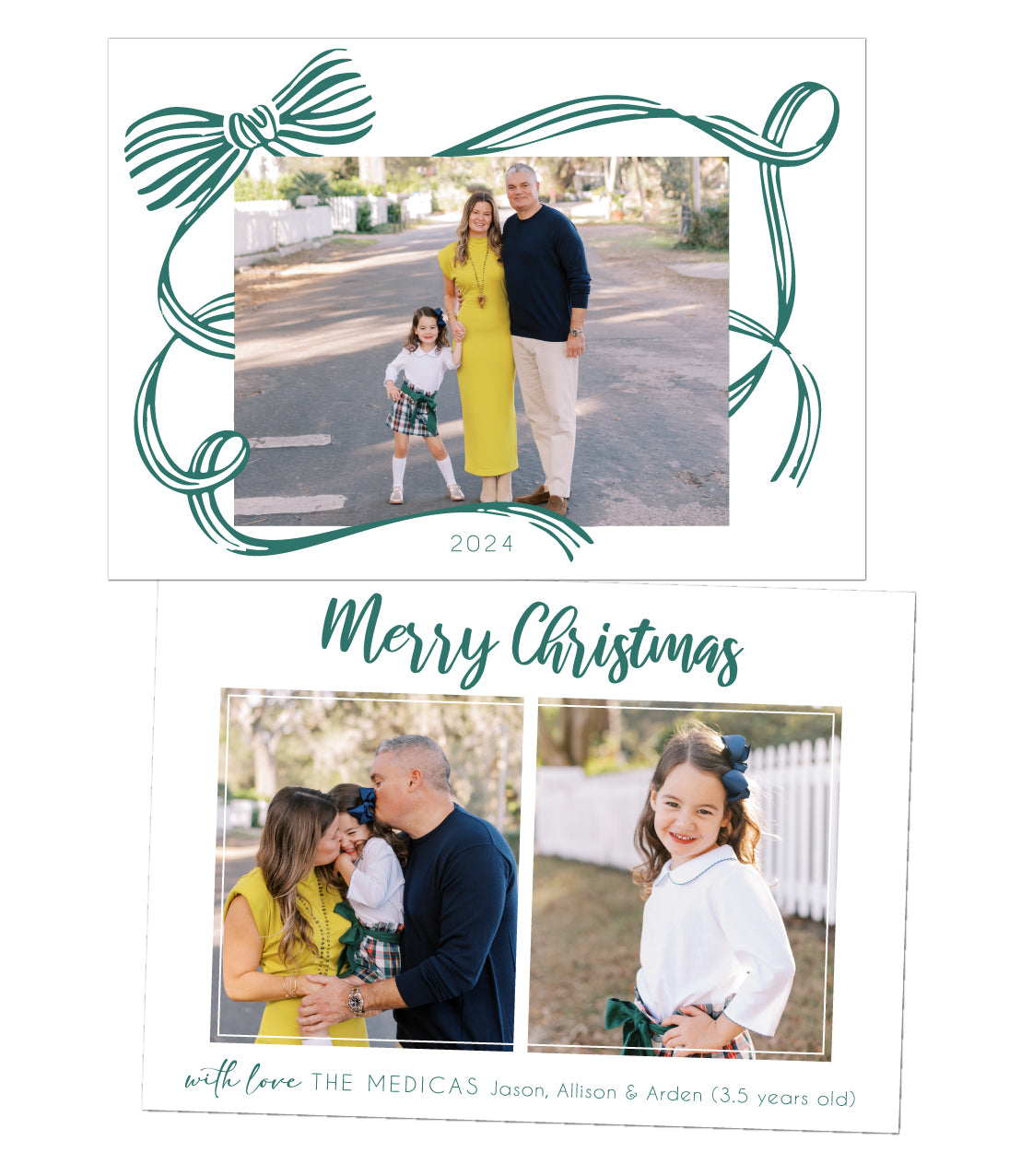 Ribbon Christmas Card