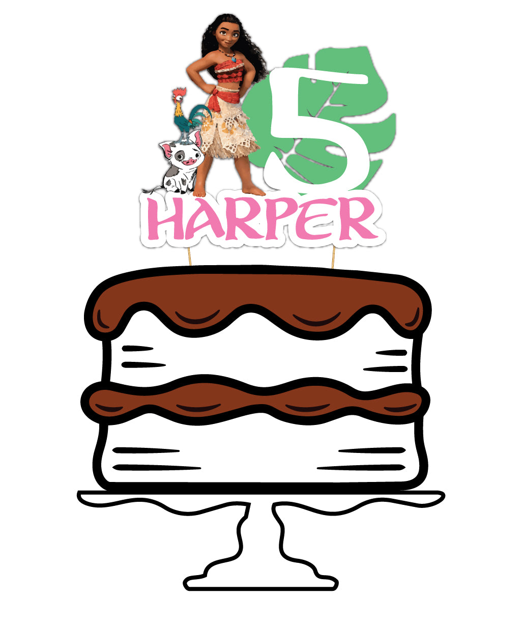 Moana Cake Topper