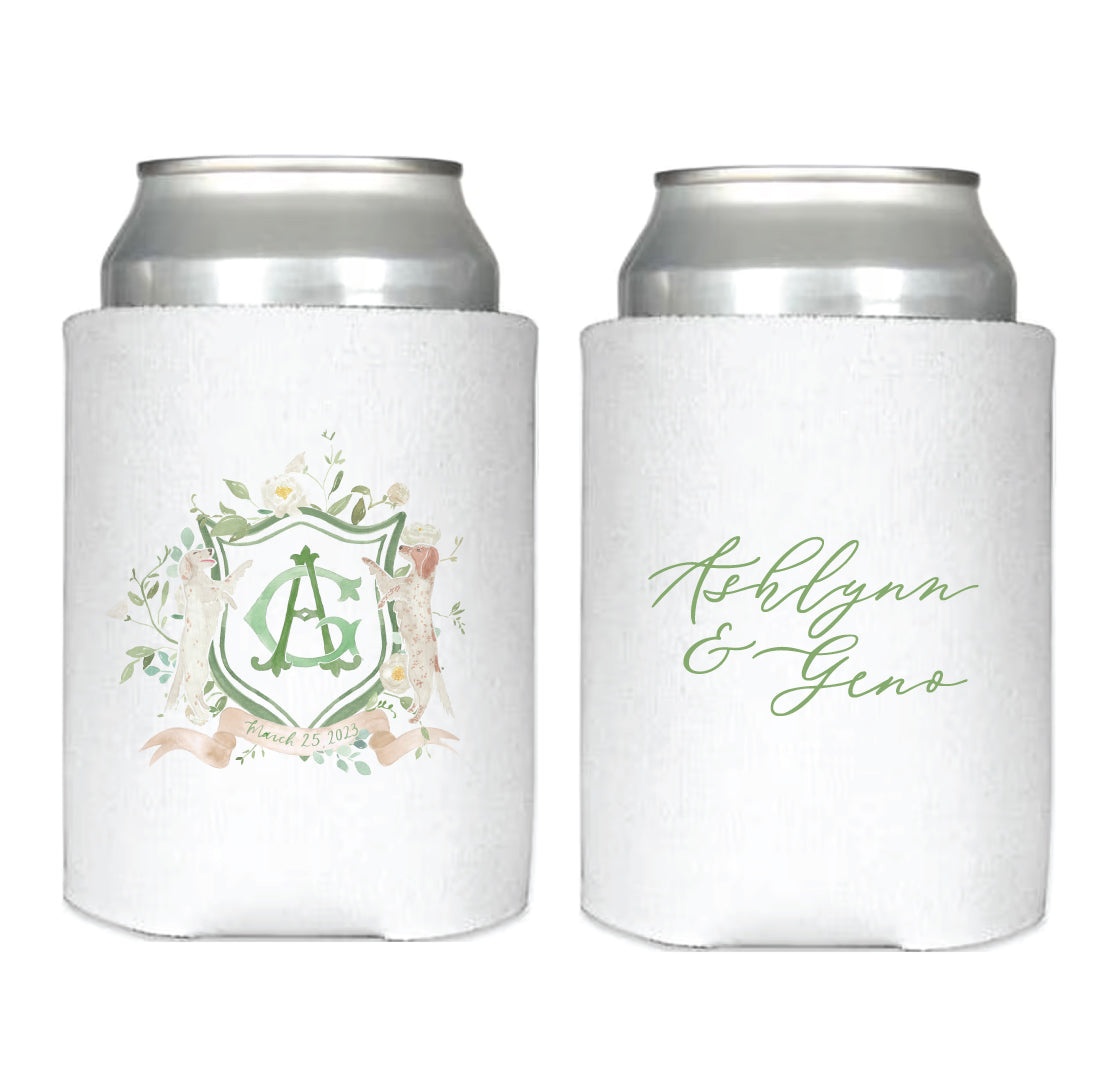 Monogram Crest Wedding Invitation