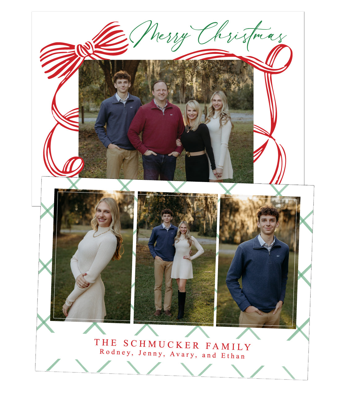 Ribbon Christmas Card