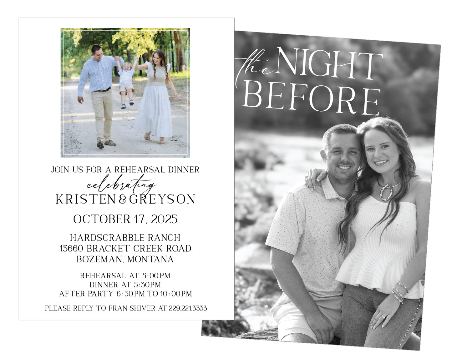 Photo Rehearsal Dinner Invitation