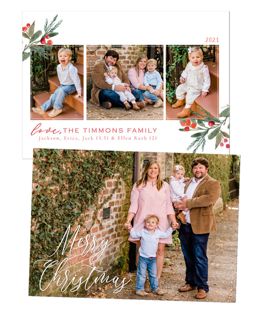 Berries Christmas Card