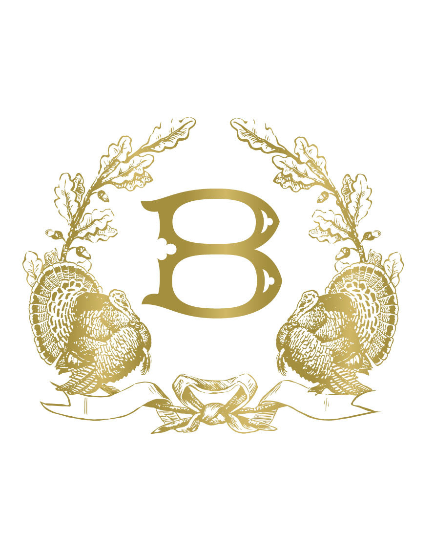 Thanksgiving Monogram Crest Deposit