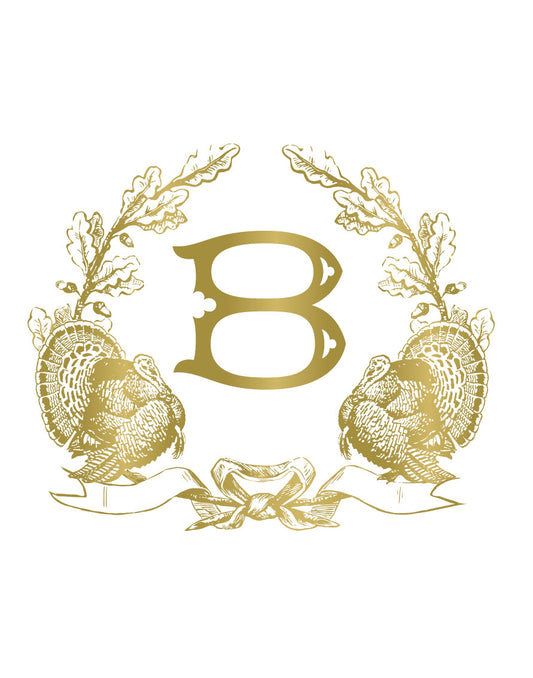 Thanksgiving Monogram Crest Deposit