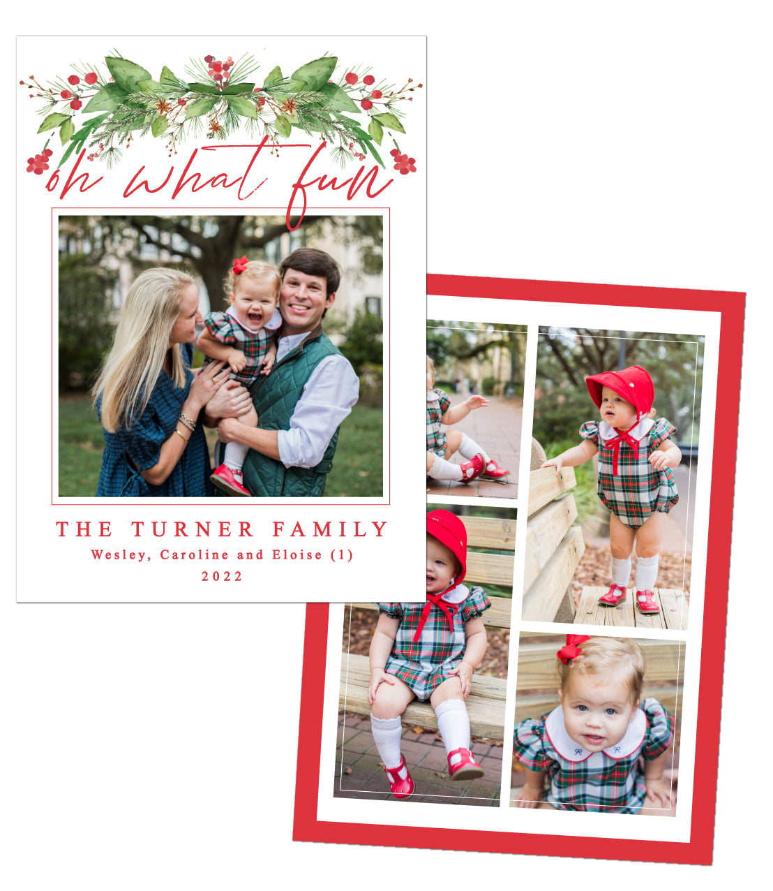 Berry Garland Christmas Card
