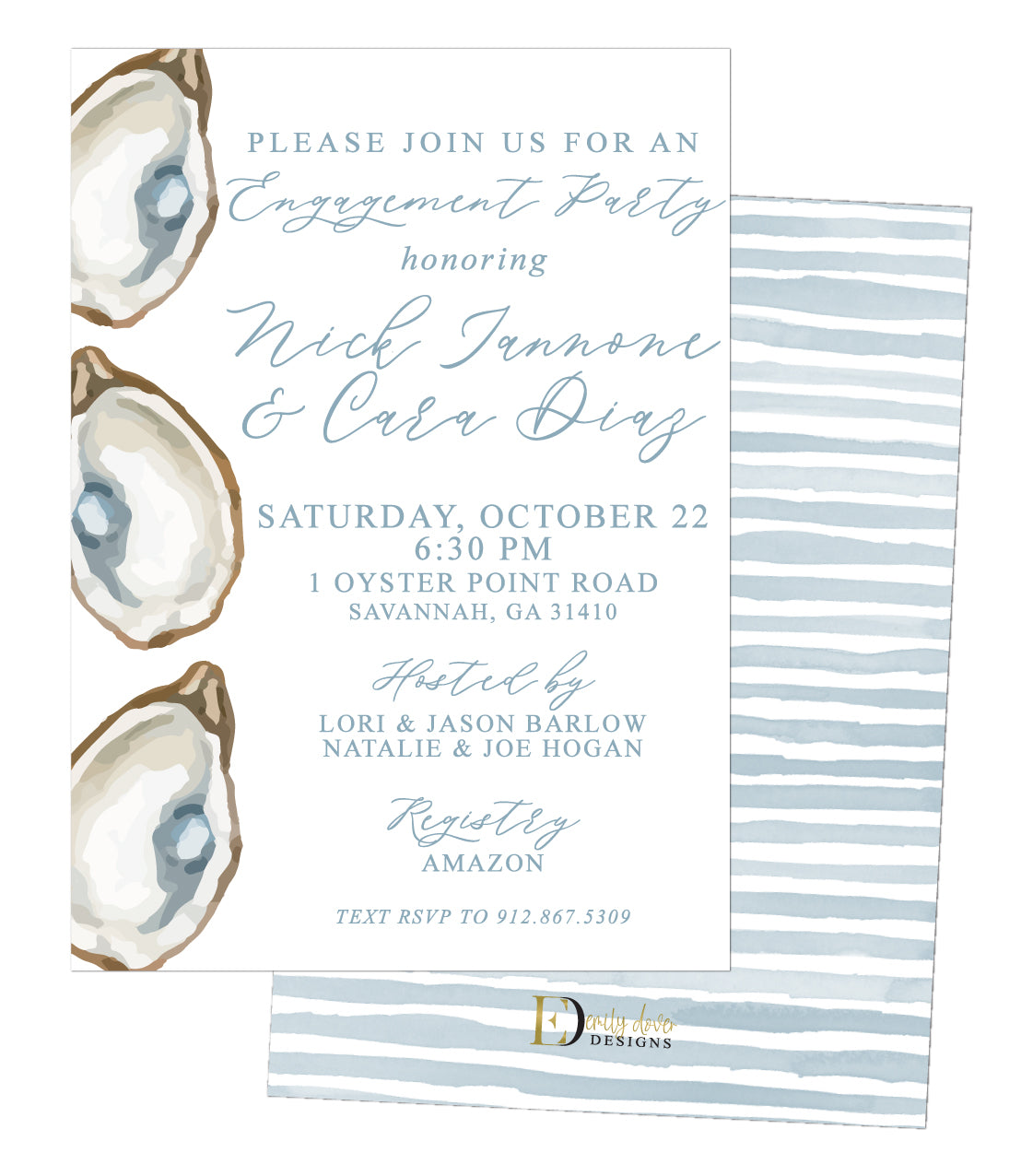 Oyster Engagement Party Invitation