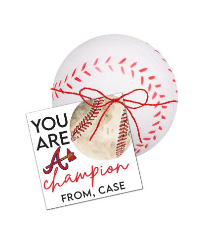Baseball Valentines Tags