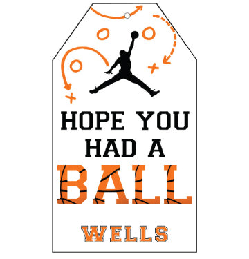 Basketball Favor Tags