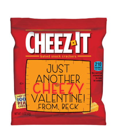 Cheezy Cutout Valentines Label
