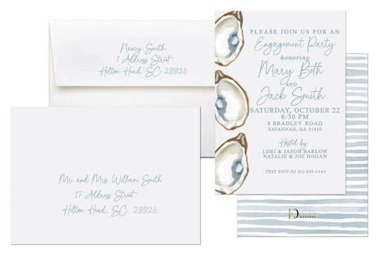 Oyster Engagement Party Invitation
