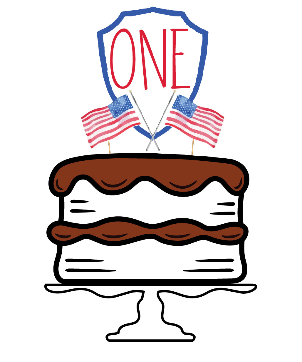Patriotic Cake Topper