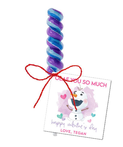 Frozen Valentines Tags
