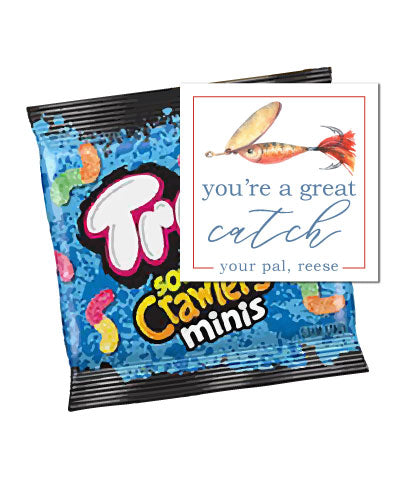 Gummy Worms Valentines Tags