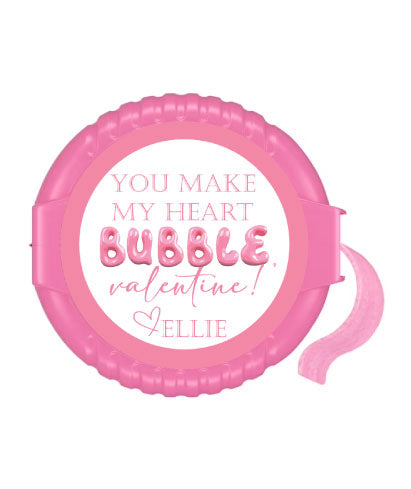 Hubba Bubba Valentines Labels