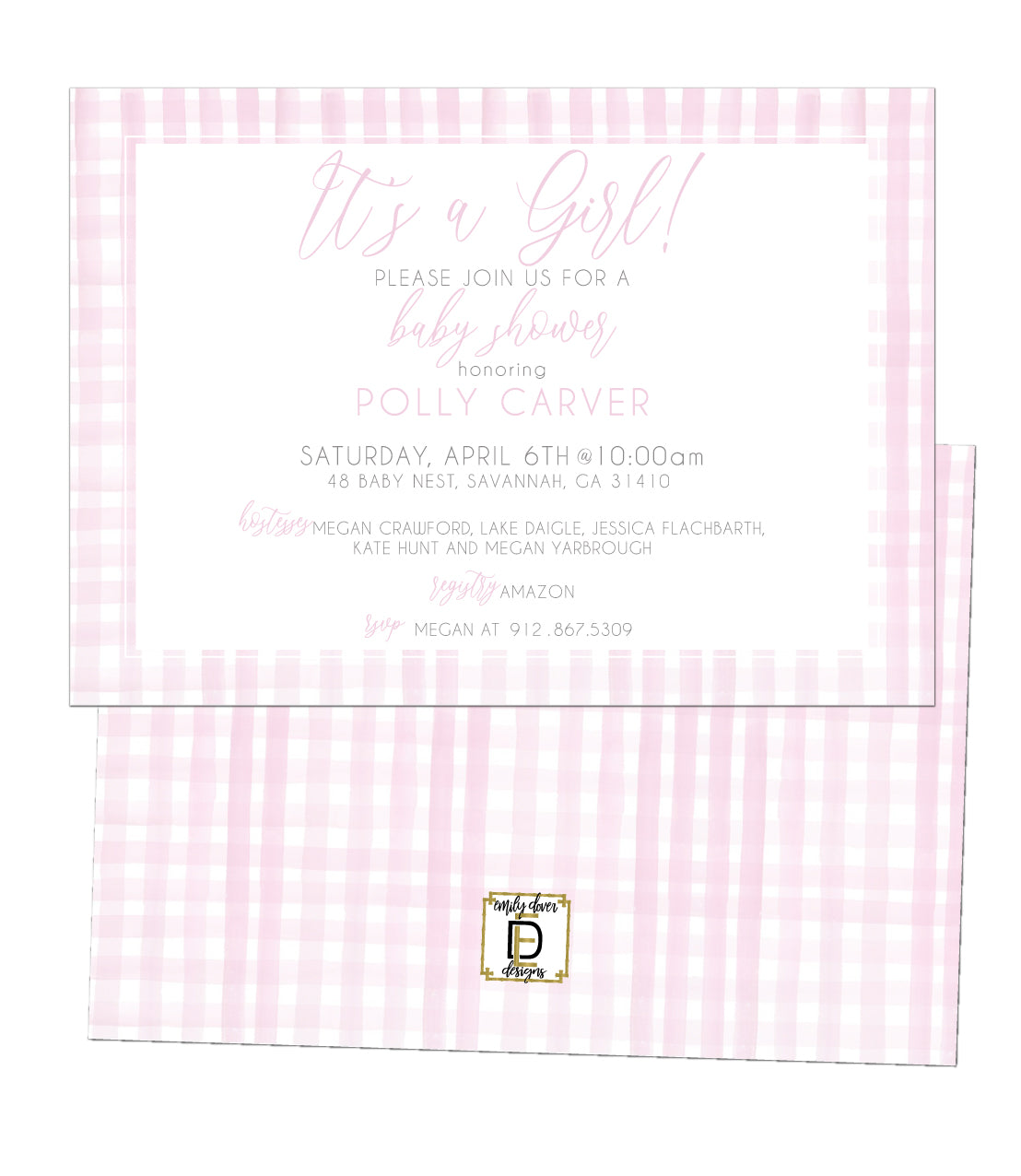 It's a Girl Baby Shower Invitation
