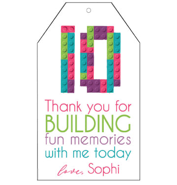 Lego Favor Tags