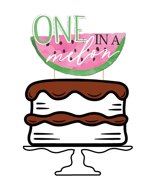 🍉One in a Melon Birthday Invitation