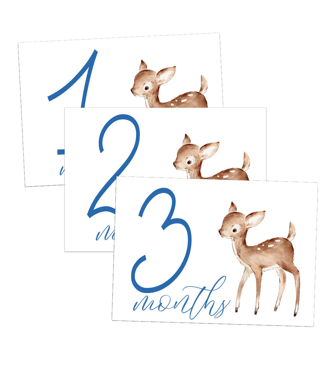 Deer Boy Milestone Cards