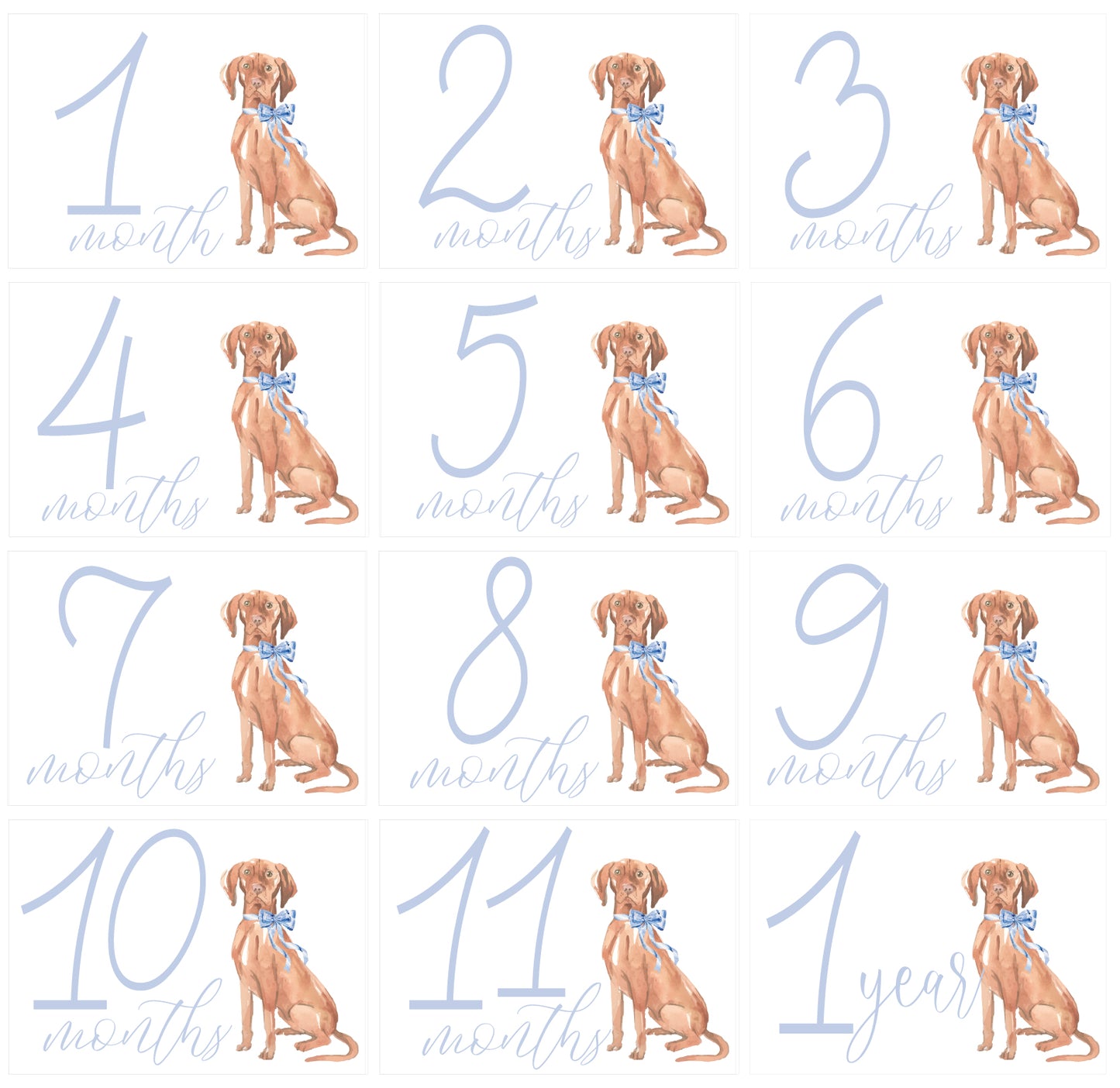 Pup Milestone Cards