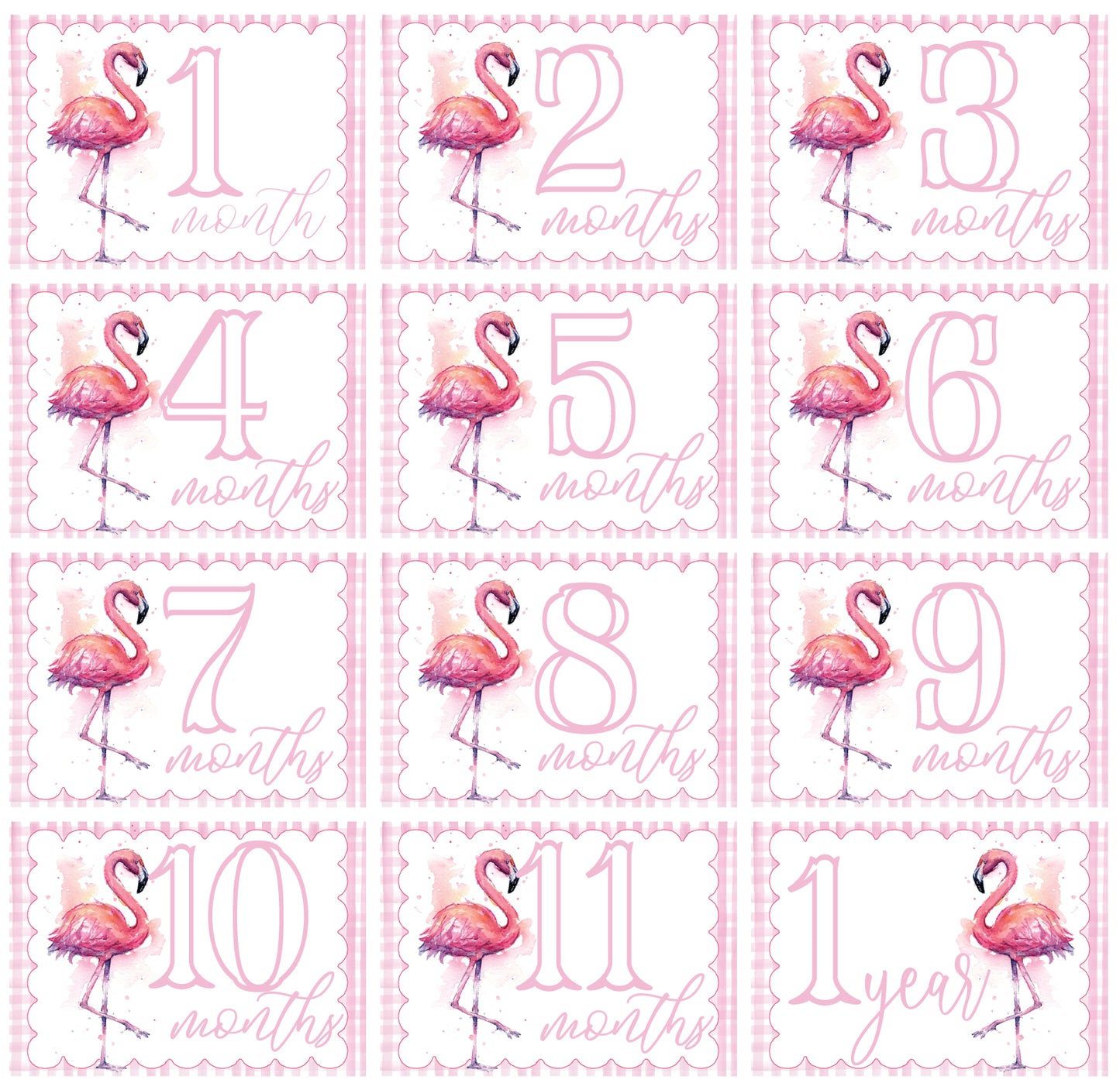 Flamingo Milestone Cards