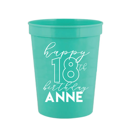 Custom 16oz stadium cups