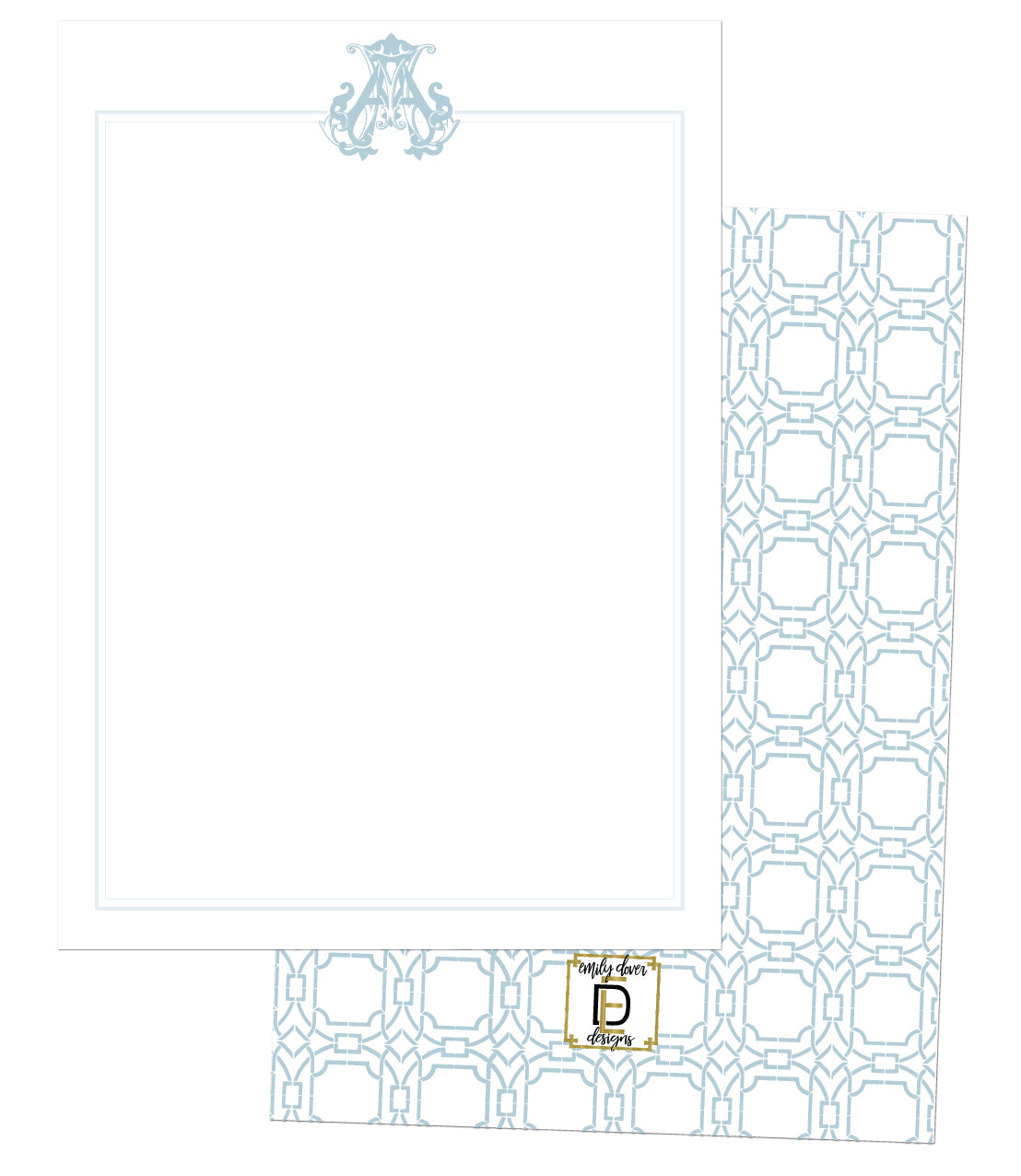 Monogram Notecards