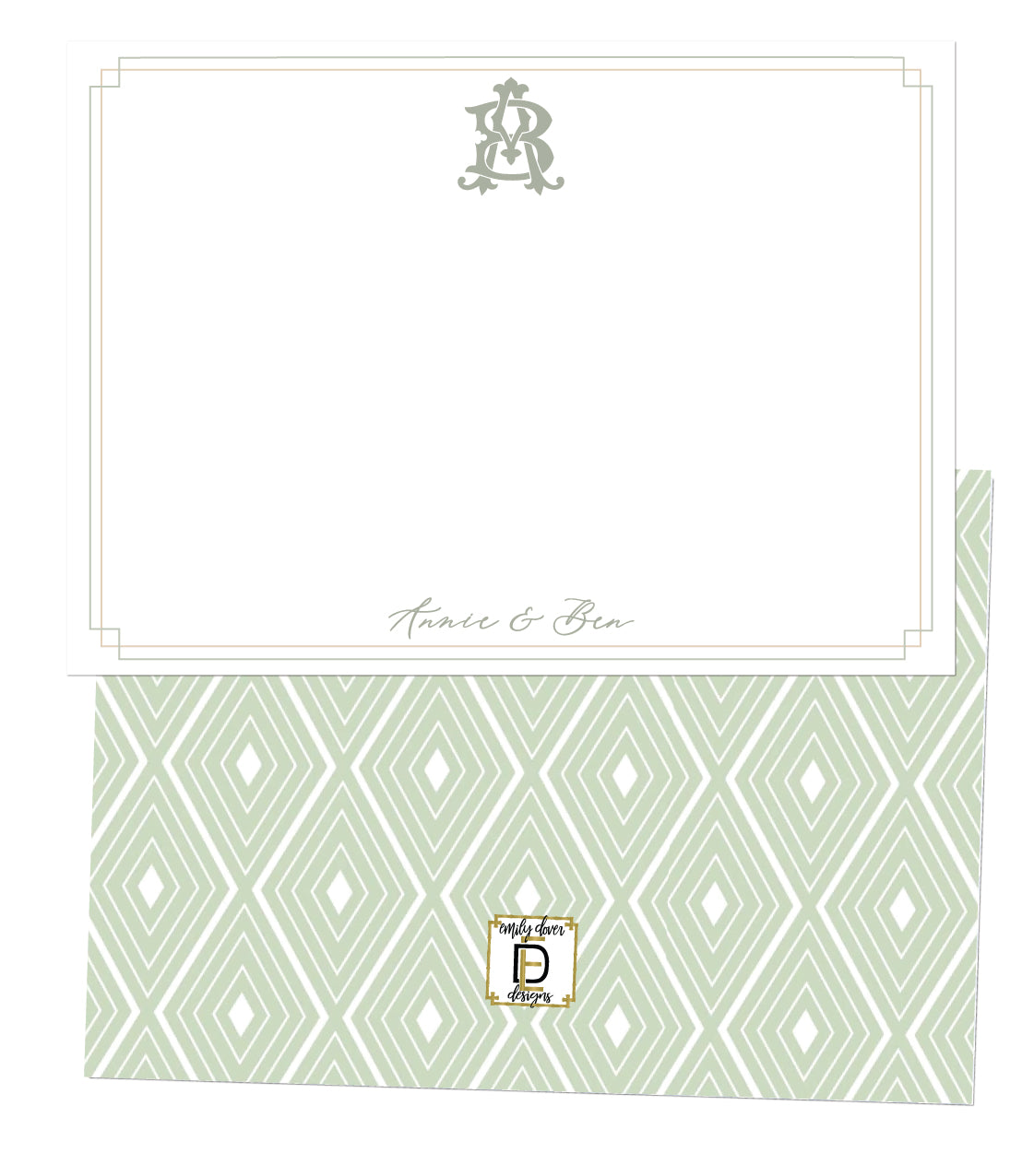 Monogram Notecards